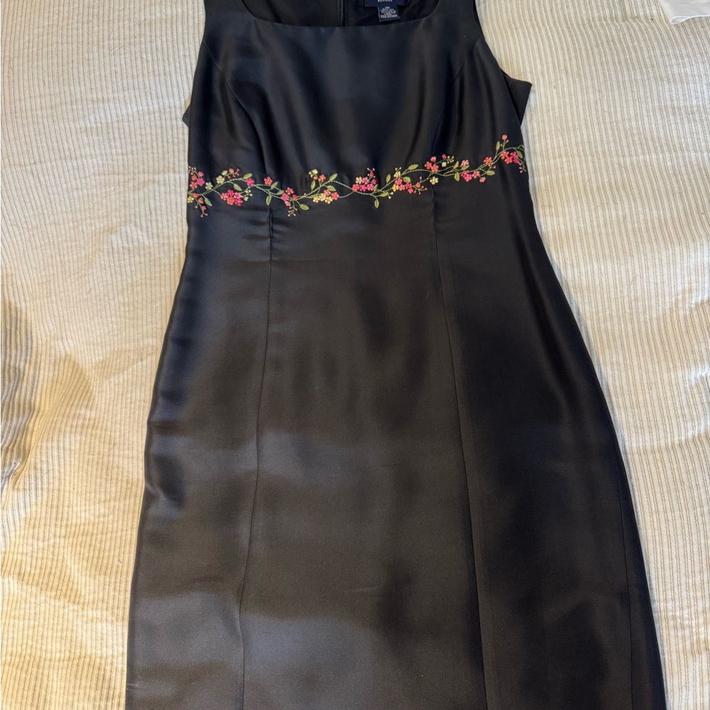 Ann Taylor Black Sheath Midi Dress for Cocktail